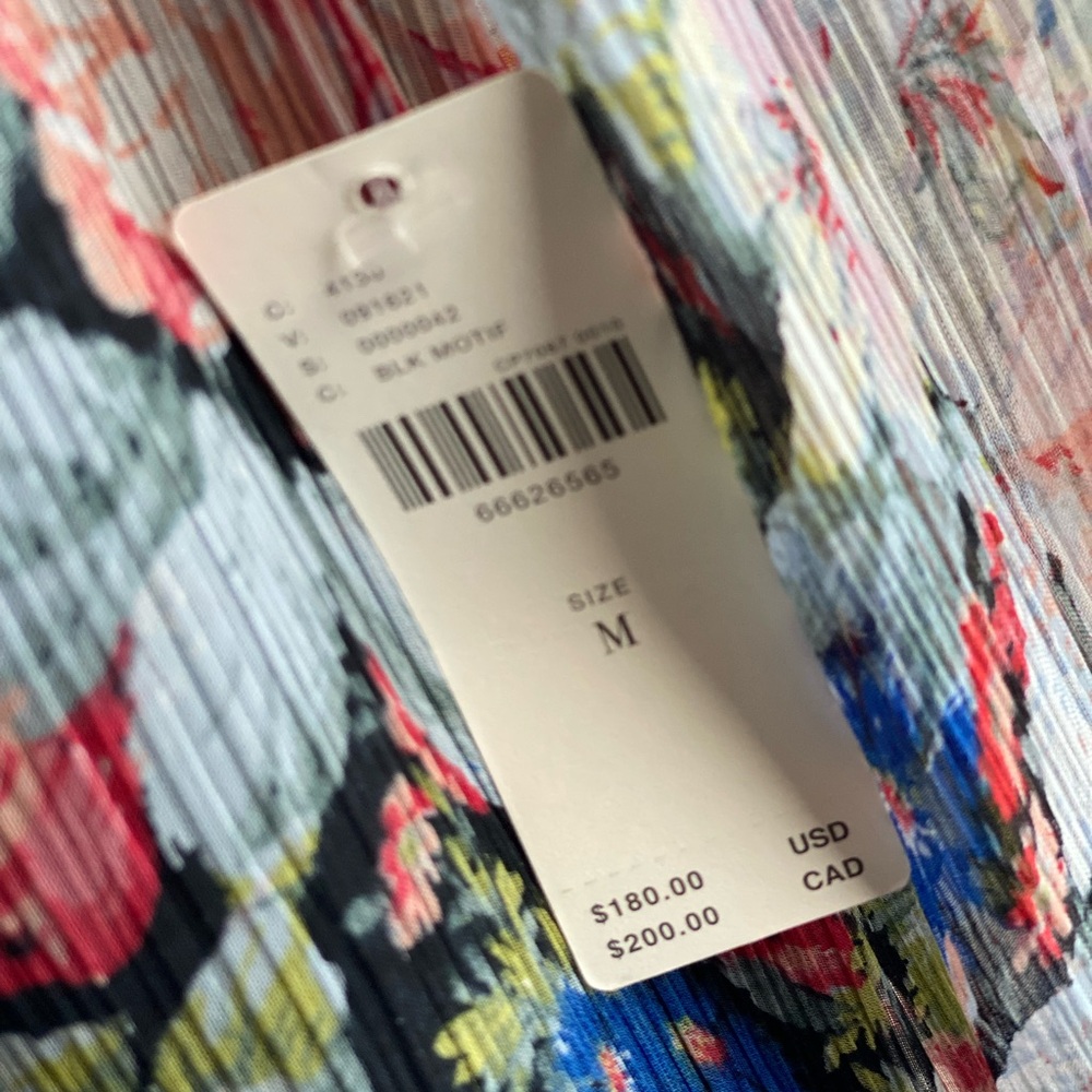 Anthropologie Floral Long-Sleeve Tiered Maxi Dress in Black Multi - Picture 8 of 8